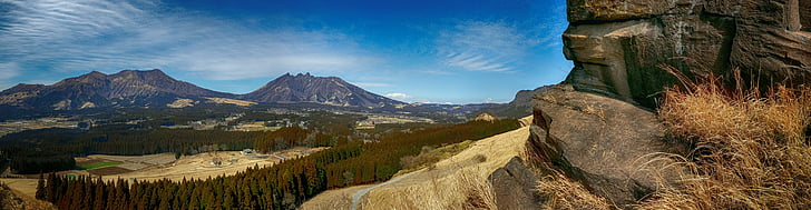 Japan, Aso, Kumamoto, naturlig, Rock, vulkanen