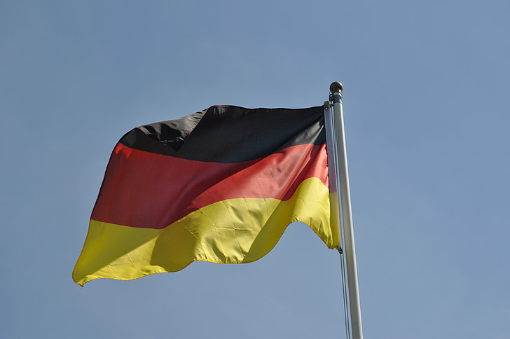 flagga, Tyskland, svart rött guld, VM, flagga Tyskland