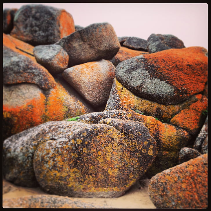 boulders, red, rock, boulder, landscape, stone, nature