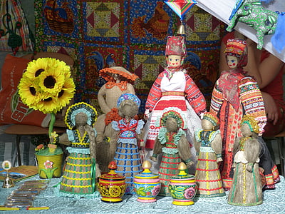 Rusland, historisk set, Golden ring, marked, dukke, legetøj, loppemarked