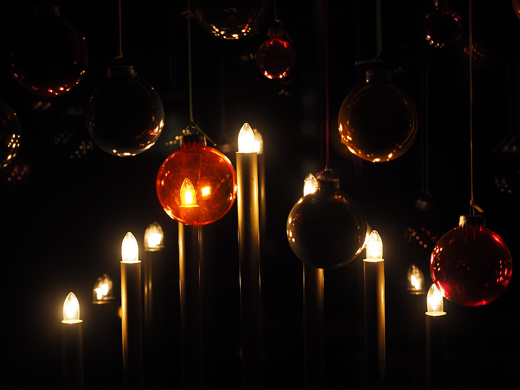 lampu, Natal, pencahayaan, suasana hati, dekorasi, Perayaan, liburan