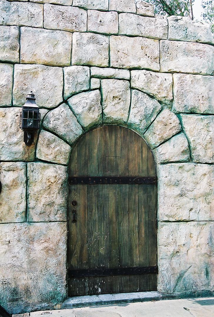 Арка, двері, Стіна, Стародавній цегляний, фасад, Вхід, Архітектура