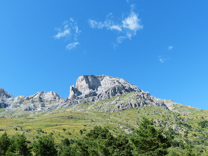 scaglie delle placche del bochino, Rocca garba, vuoret, huippukokous, Rock, bricchi neri, Monte mongioie