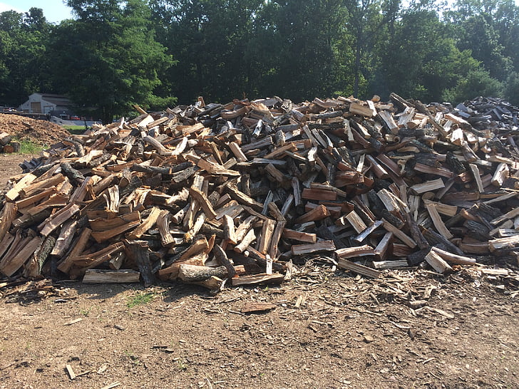 kayu bakar, tumpukan kayu, kayu, kayu - bahan, sampah, alam