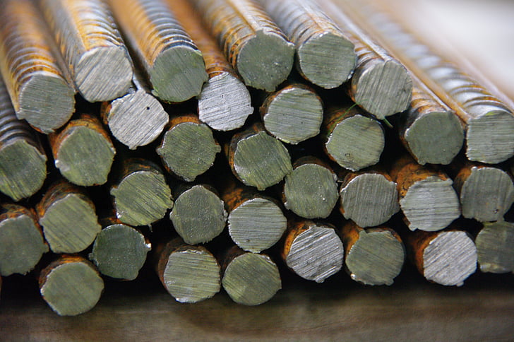 iron, rebar, house construction, iron rods, steel, rusty, construction material