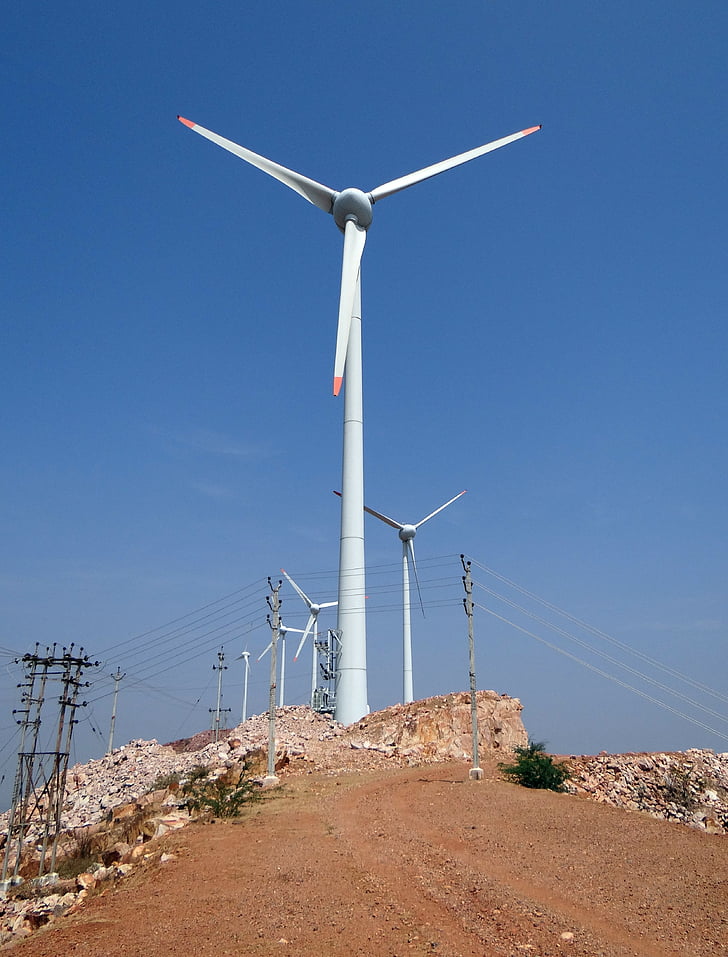 Wind, turbine, nargund hill, windenergie, Generator, milieuvriendelijke, Karnataka