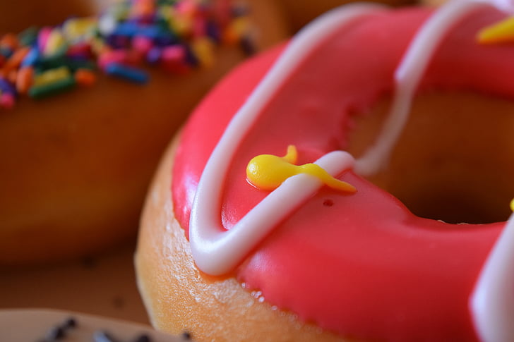 donut, baked goods, sweet, glaze, eat and drink, pastries, usa