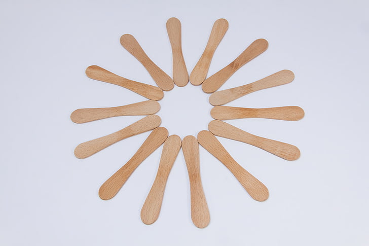 Popsicle stick, Sterne, Holz, Hintergrund, Struktur, Muster, Sternform