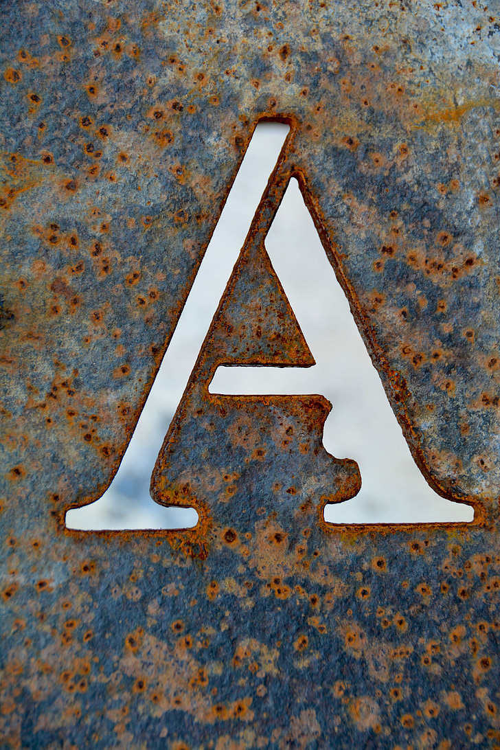 letter a, a, design, print, type, alphabet, 3d