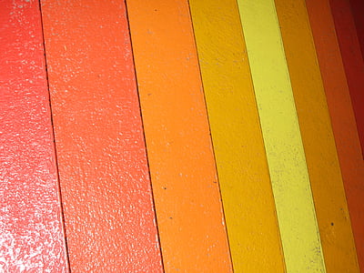escaliers, orange, couleurs chaudes, arrière-plans, modèle, bois - matériau, matériel