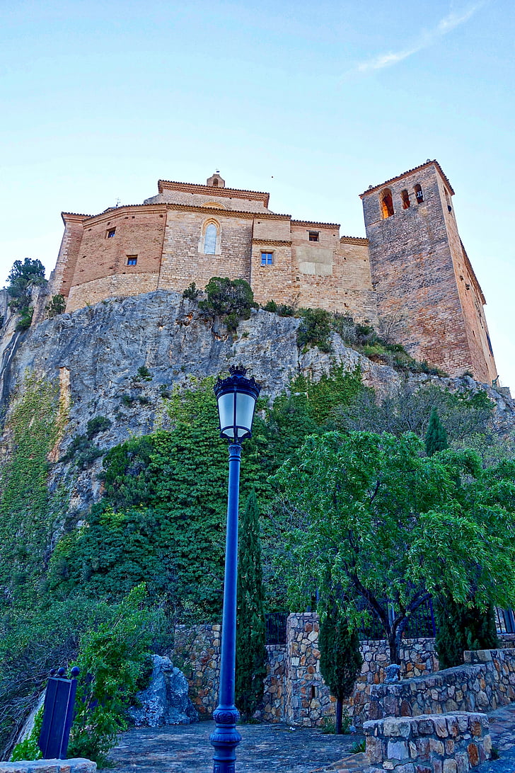 Citadel, Castle, Alquezar, Se, historiske, bygninger, naturskønne