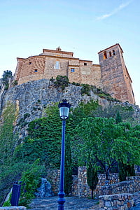 benteng, Castle, Alquezar, pemandangan, bersejarah, bangunan, indah