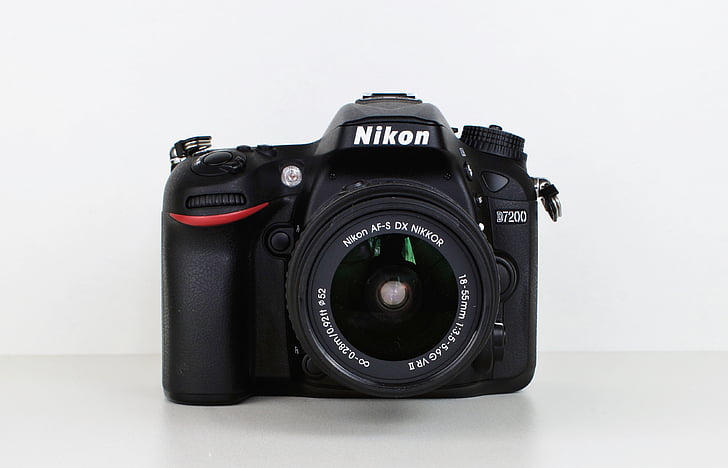 cámara, Nikon, Nikon 7200, vieja cámara, cámara de fotos, Fotografía, luz de destello