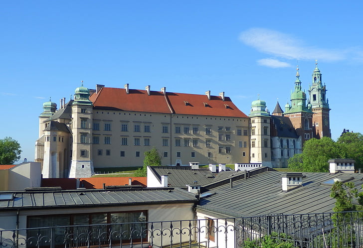 Wawel, arkkitehtuuri, Krakova, Castle, historia, katedraali, Towers
