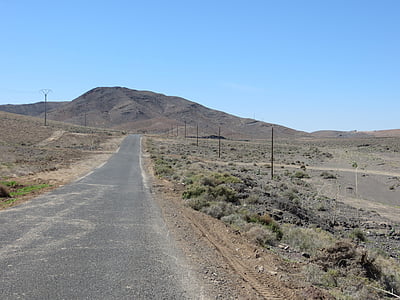 Fuerteventura, estrada, seca