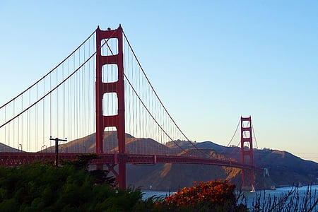 pont d’or, San francisco, pont, Californie, Baie, point de repère, voyage