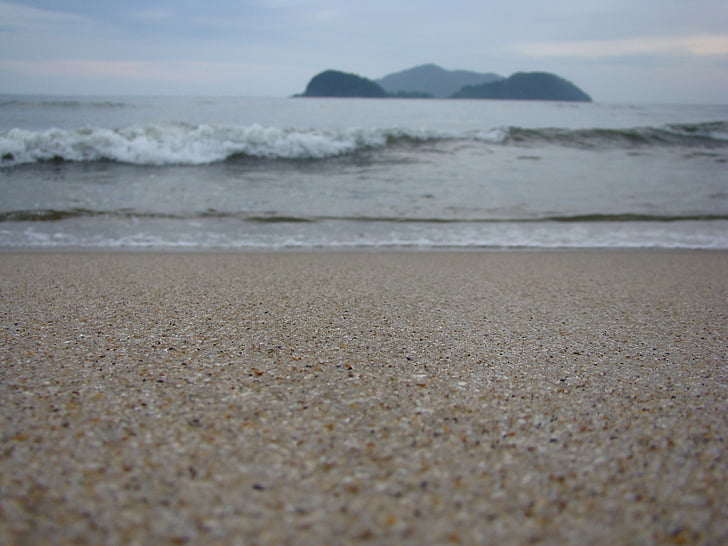 Ožujak, pijesak, plaža, Horizont