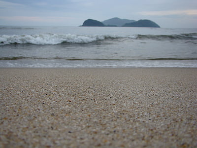 3 月, 砂, ビーチ, 地平線