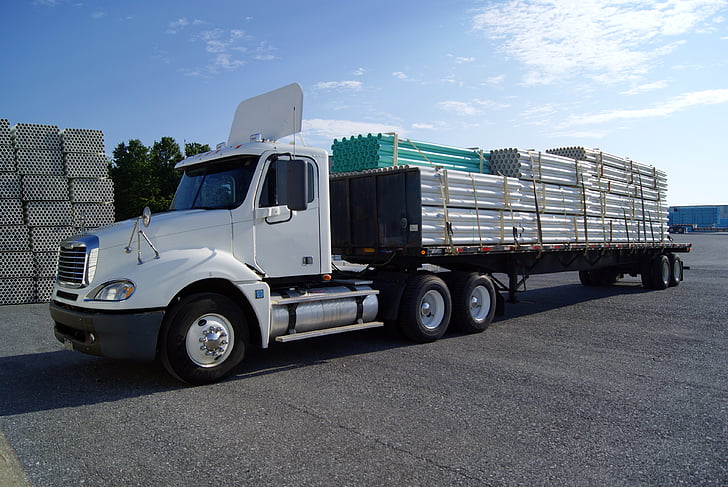 truck, load, transport, freight Transportation, transportation, trucking, semi-Truck