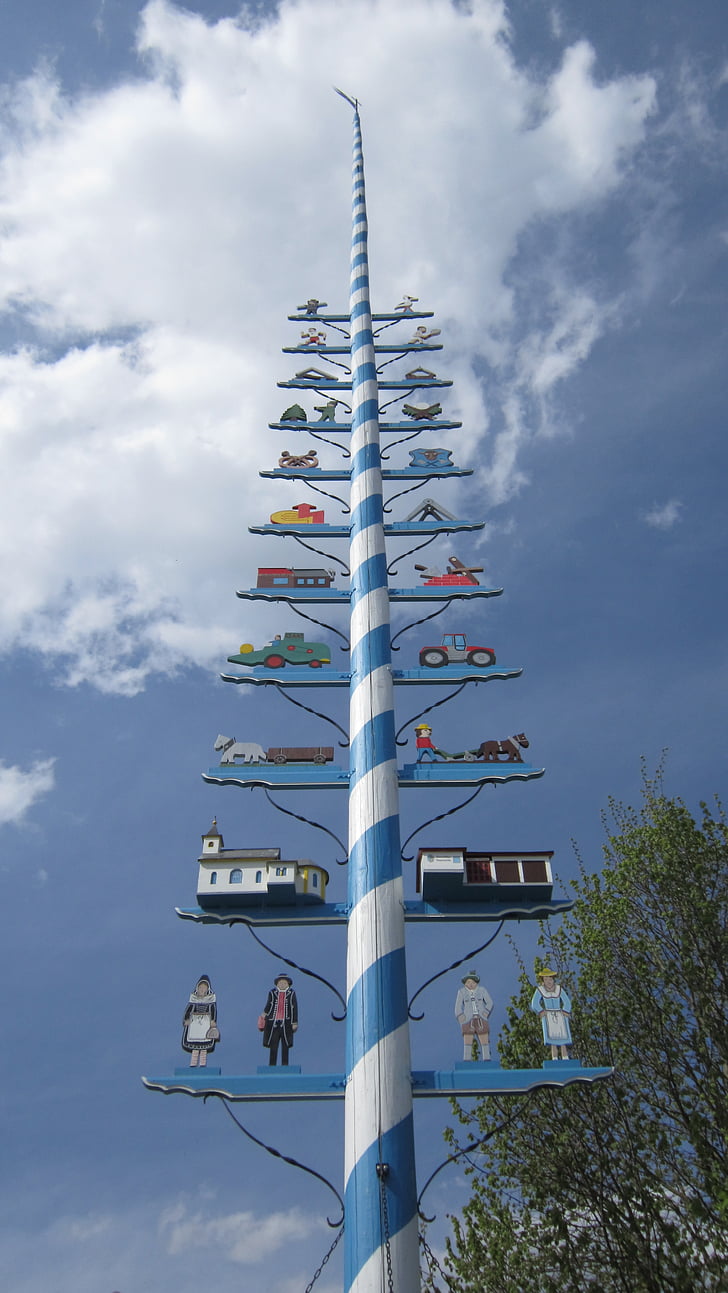 maypole, 1, may, tradition, need old, village life, spring