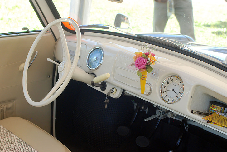 Trabant 500, interiér, ventil, auto, historicky, východní Německo, východní mobilní