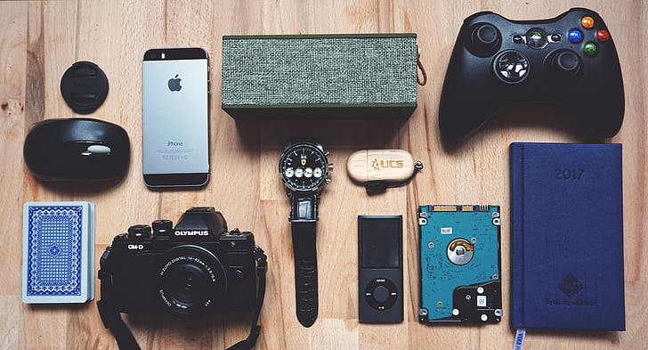 business, camera, contemporary, device, diary, disk, electronics