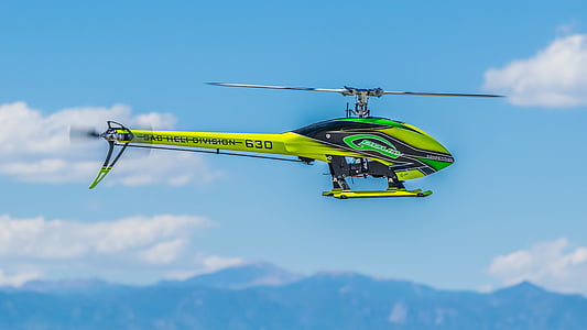 leti, helikopter, nebo, igračka, klima vozila, klima, propeler