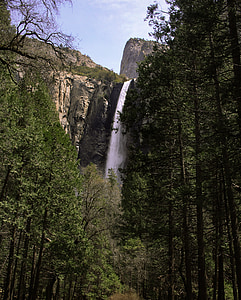 yosemitefalls, 约塞米蒂, 瀑布, 加利福尼亚州, 自然, 优胜美地国家公园, 森林