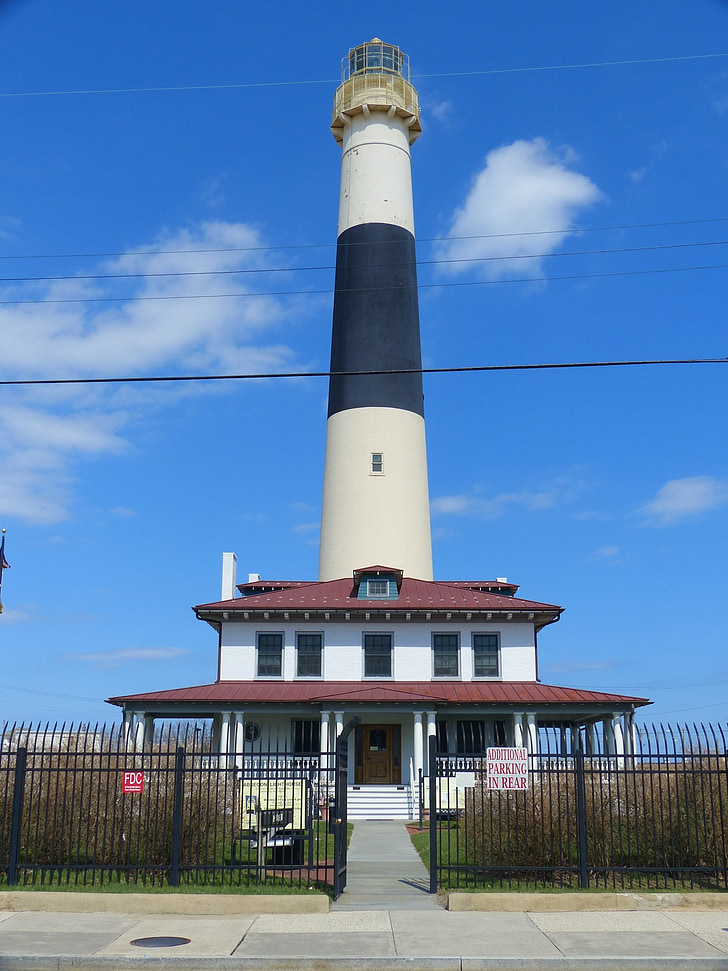 Absecon, Lighthouse, Atlantic city, Atlantic, New jersey, gamle, lys