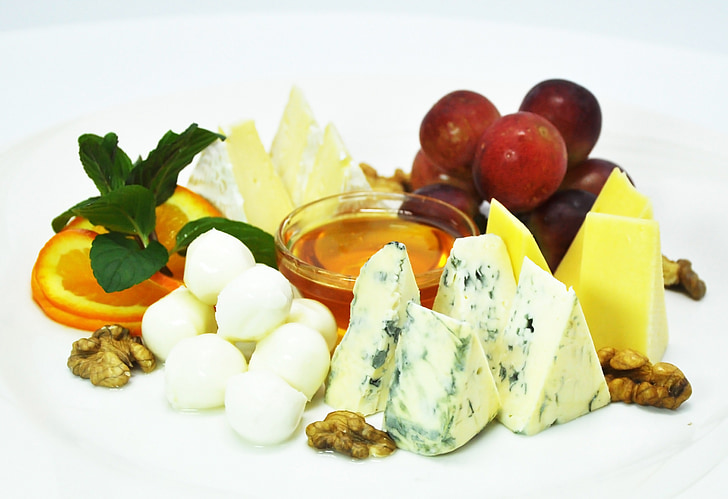 fromage, mozzarella, nutrition, plat, délicieux, cuisine, assiette de fromages