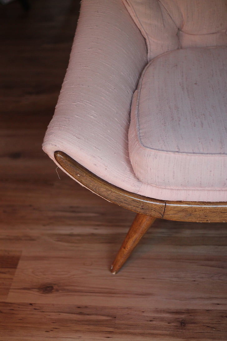 stoel, meubilair, houten detail, Midcentury, stijl, Home, moderne