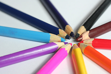lápices de colores, el fondo, para colorear, dibujo, escala de color, pintura