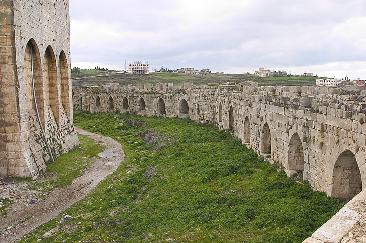 Krak av chevaliersna, Crusader, Syrien, antika städer