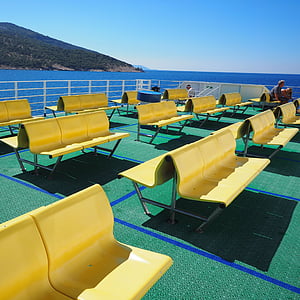 Croacia, de la nave, mar, ferry, Mar Adriático, barco de vapor, verano