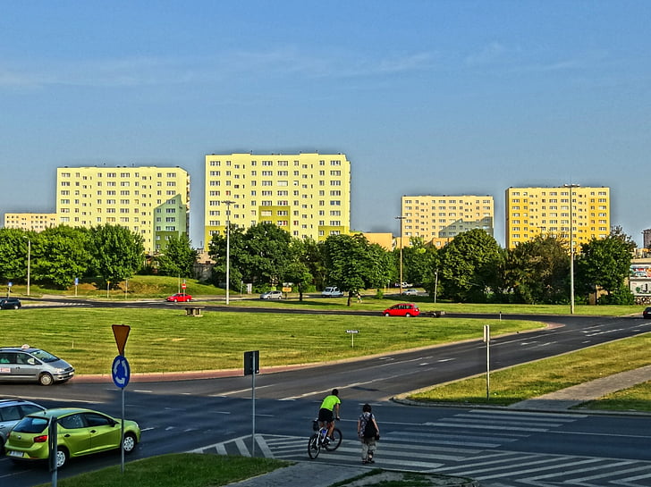 wzgórze, Bydgoszcz, stavbe, Apartmajska hiša, kondominij, stanovanjskih, Urban