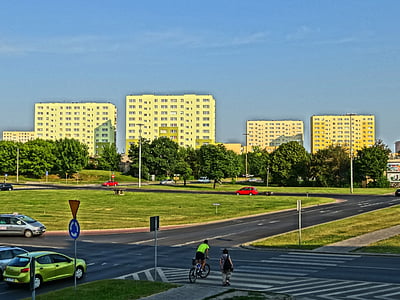 Wzgórze, Bydgoszcz, byggnad, hyreshus, Condominium, bostäder, Urban