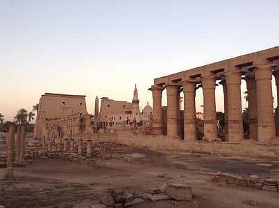 chrám v Luxoru, orientační bod, Egypt, Památník