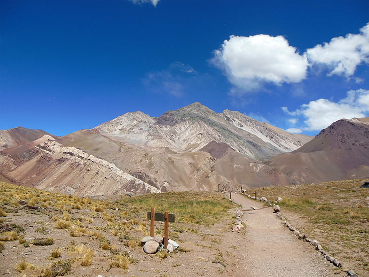 polku, vuoret, Trail, vuoristomaisema, vuorikiipeily, Luonto, Cordillera