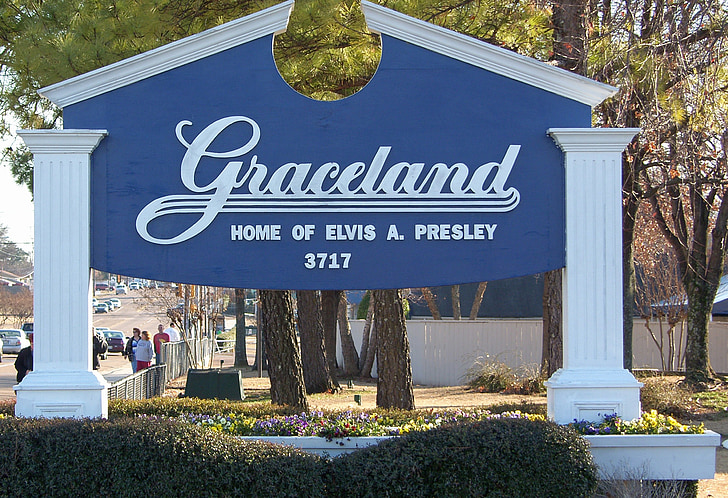 Memphis, Tennessee, Graceland, elvis presley, punkt orientacyjny, cele podróży, słynny