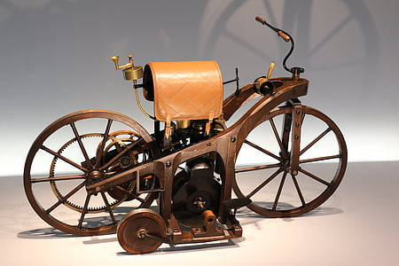 Museo Mercedes-benz, Stoccarda, Oldtimer, moto, esposizione, Vecchio motociclo, veicolo