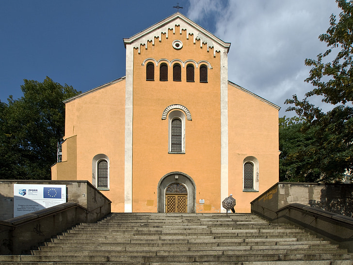 Opole, Schlesien, Polen, Kirche, Portal