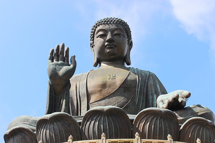 Tian tan buddha, bronzo, Hong kong