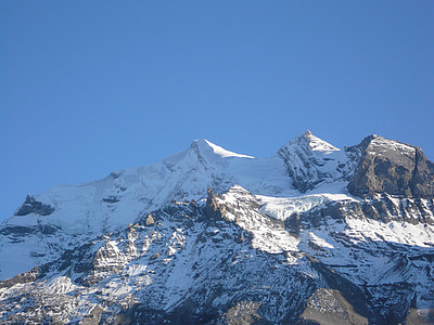 İsviçre, manzara, doğal, gökyüzü, bulutlar, Alpler, kar