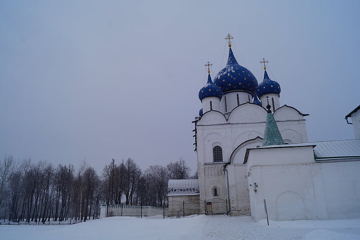 Rússia, Suzdal, Inverno, Igreja