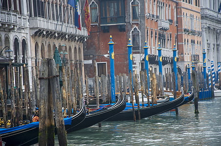 Venetië, Canale grande, Italië, Venezia, stad aan de rivier, water, stad