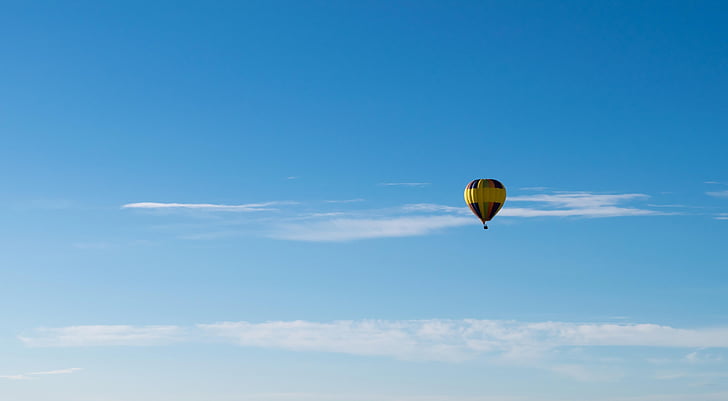 balon na vroč zrak, plava, zabavno, pisane, zraka, vozila, potovanja