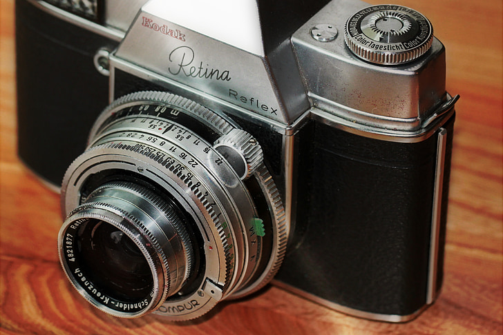 kamera, fotokamera, fotografi, gamle, retro, nostalgi, linse