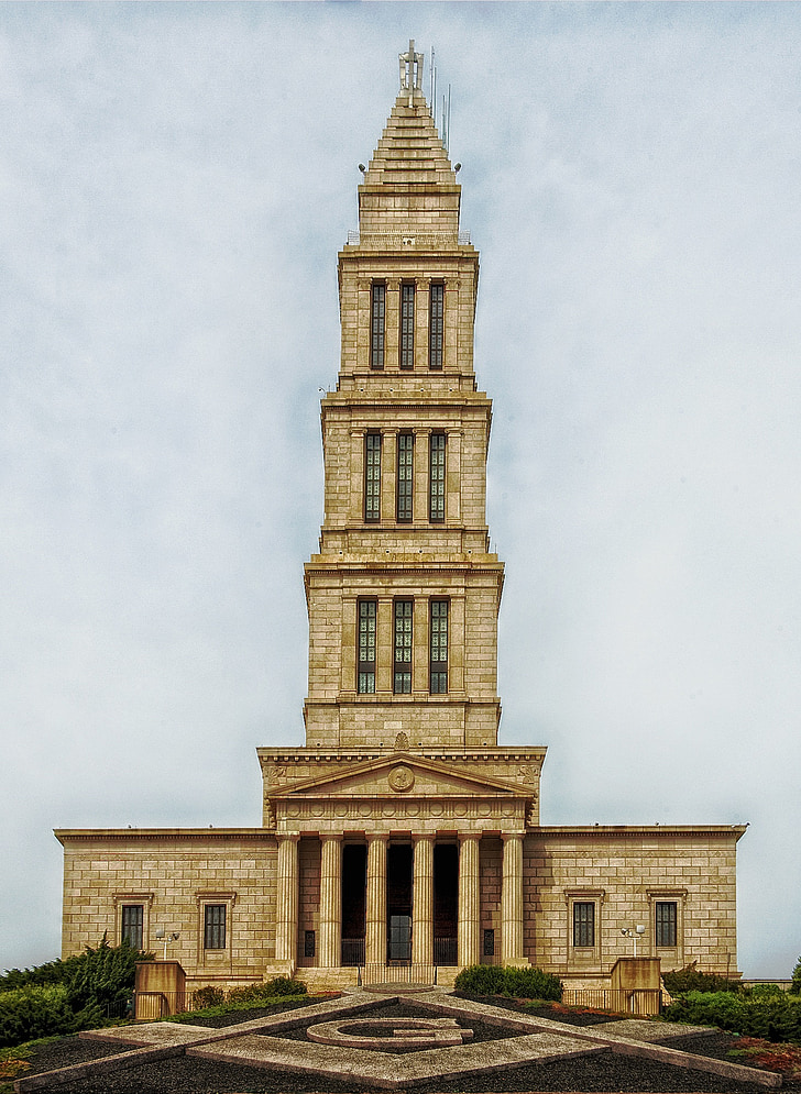 maçonnieke tempel, Washington, toren, het platform, gronden, symbool, kolommen