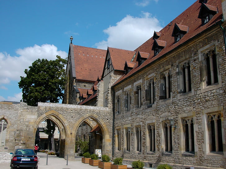 biara Augustinian, tempat Luther, Erfurt, Thuringia Jerman