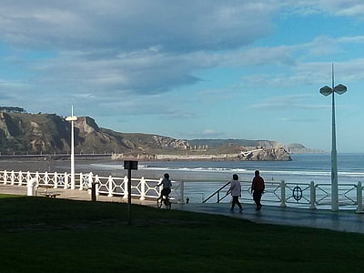 Asturias, Ocean, Sea, Beach, merimaisema, taivas, vesi